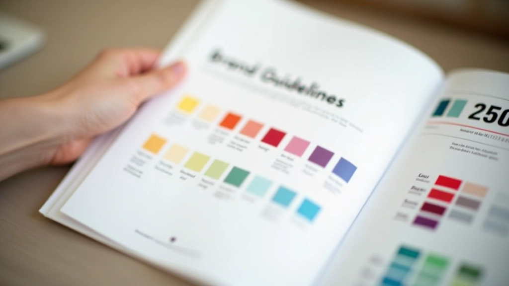 Brand identity color system documentation