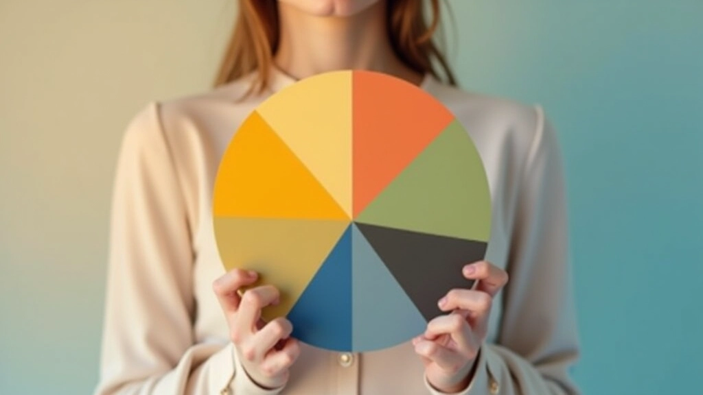 Schema triadico con tre colori equidistanti sulla ruota cromatica